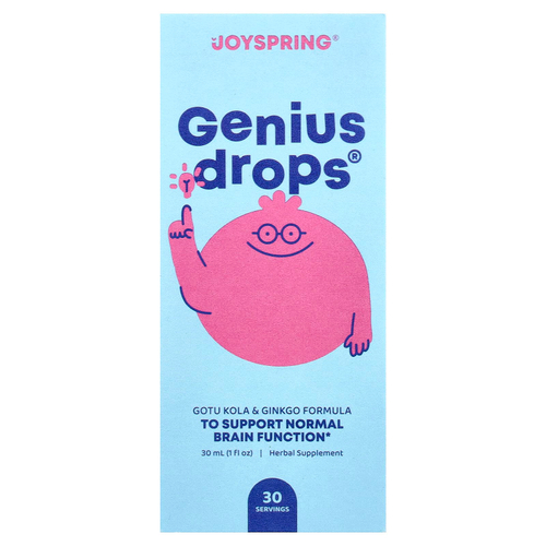 JoySpring, Genius Drops®, детские капли, 30 мл (1 жидк. унция)