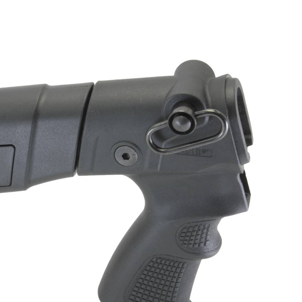 Телескопический приклад с патронташем Remington 870/750, DLG Tactical. Черный