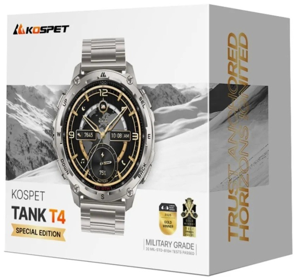 KOSPET TANK T4 Special Edition 49 мм серебристый