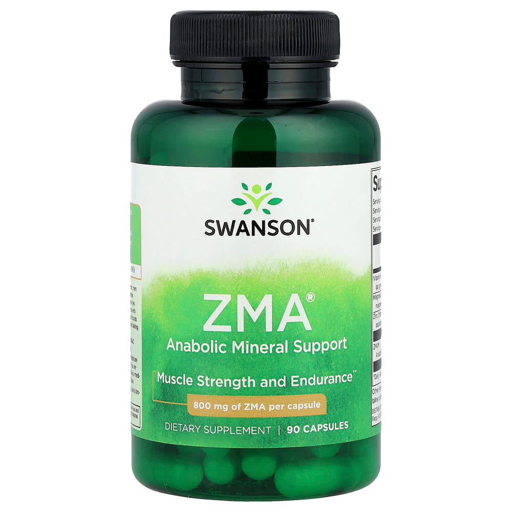 Swanson Vitamins, ZMA®, анаболическая минеральная поддержка, 90 капсул