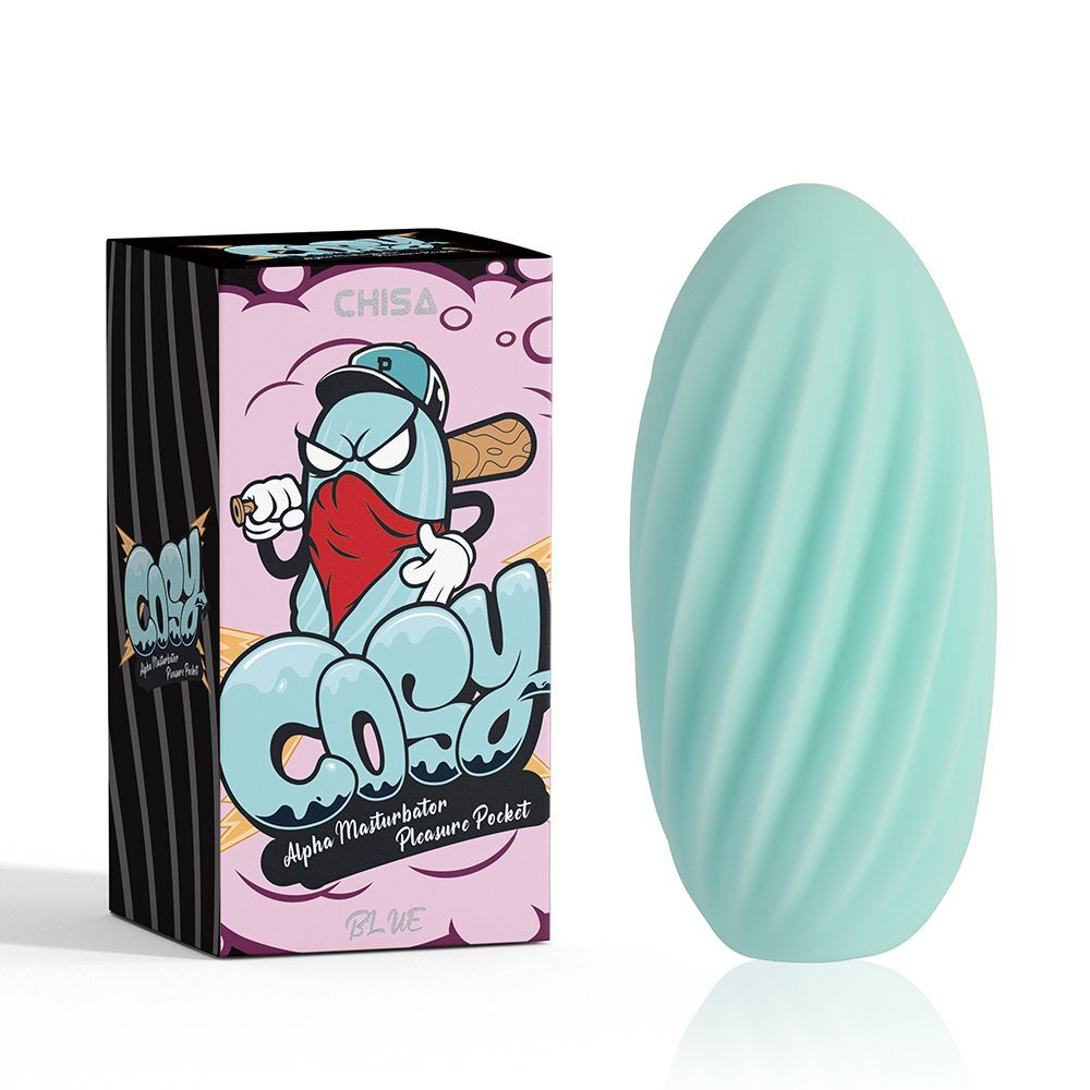 Аквамариновый мастурбатор Alpha Masturbator Pleasure Pocket (Цвет: аквамариновый)
