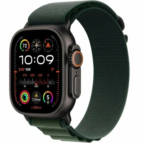 Умные часы Apple Watch Ultra 2 49 мм Black Titanium Case with Dark Green Alpine Loop - L