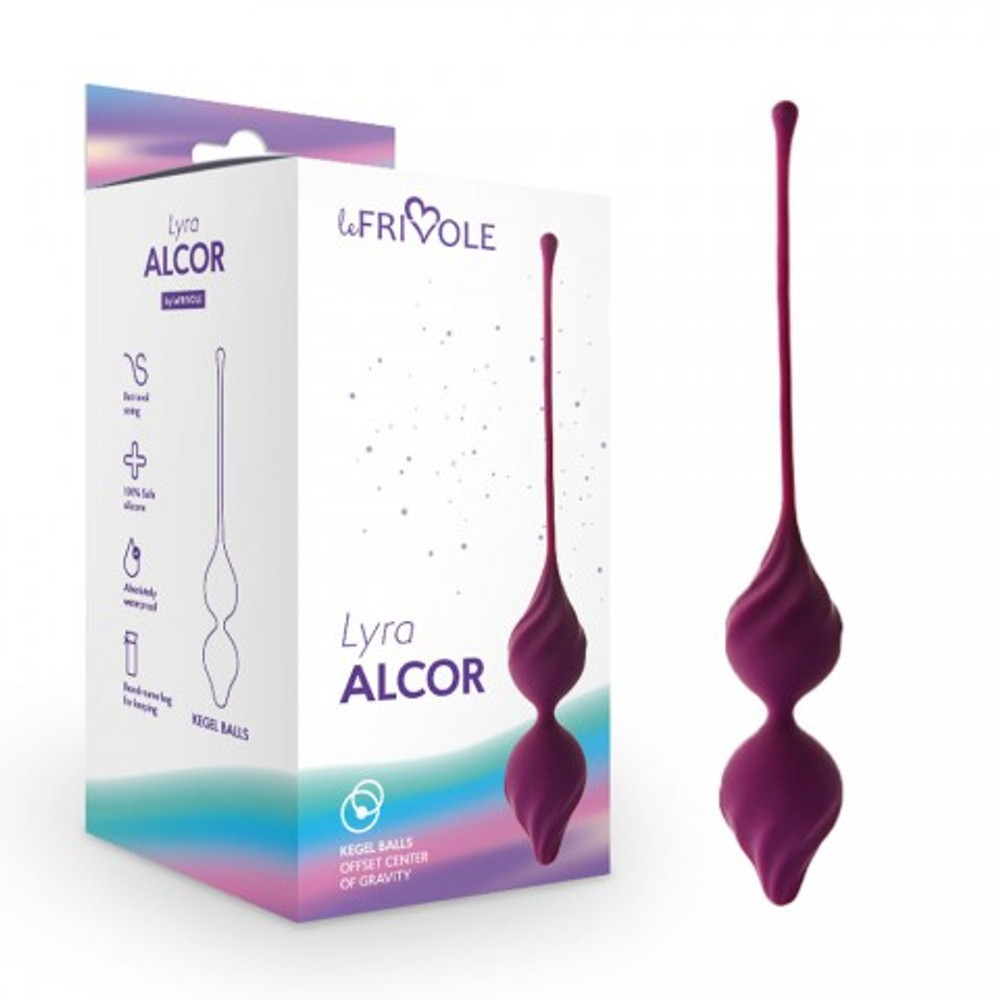 Вагинальные шарики Alcor LYRA Le Frivole, в cливовом цвете, One Size