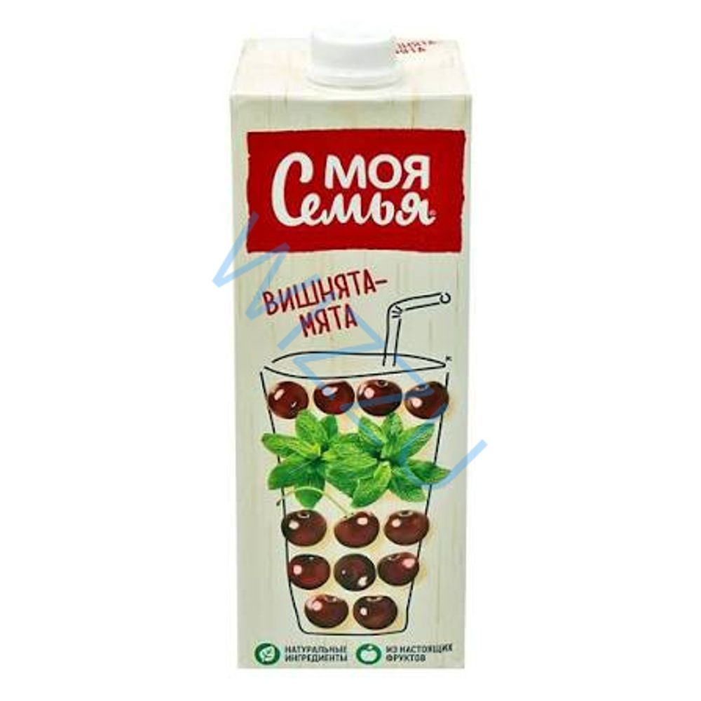 Нектар Моя Семья вишня-мята 1,93 л