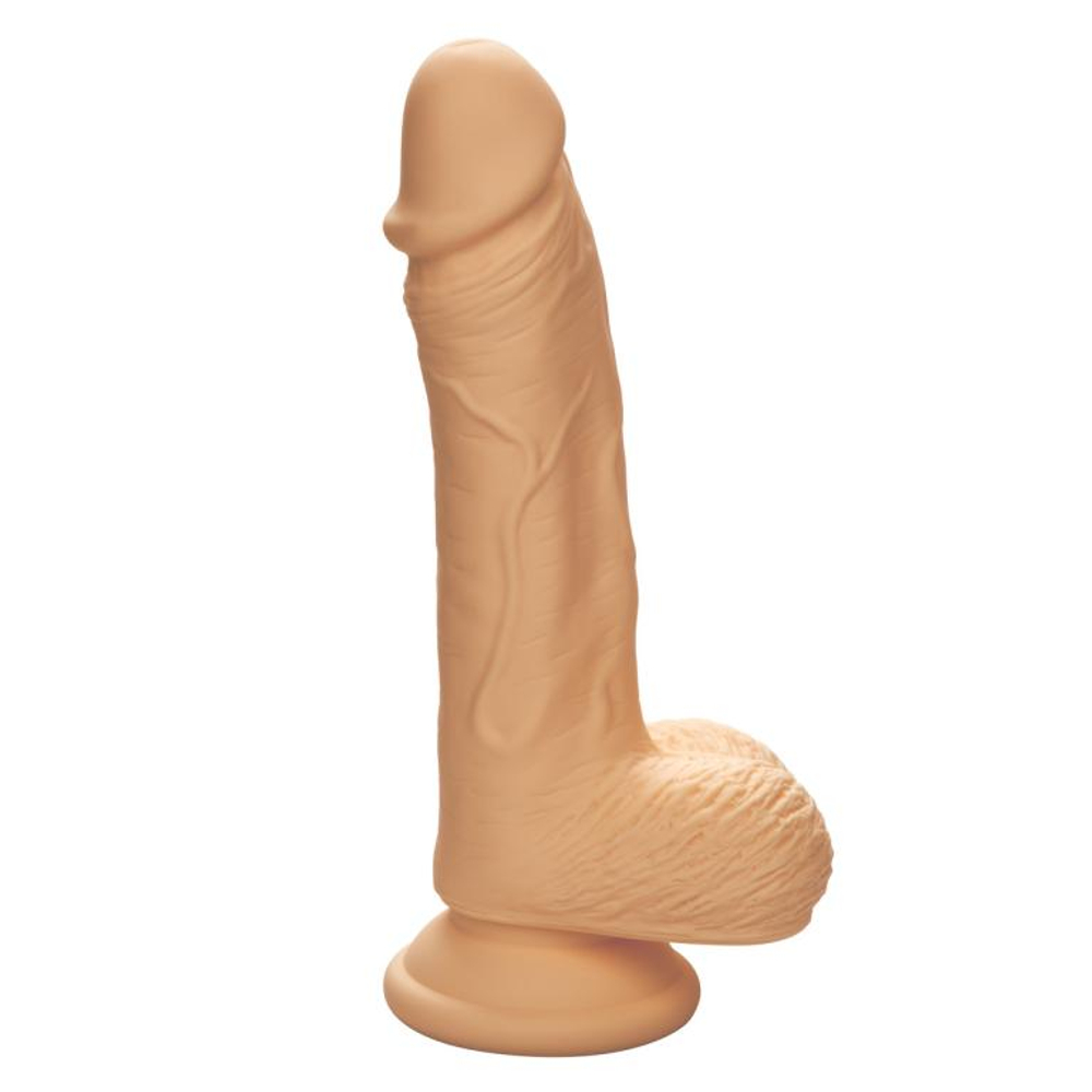 Телесный фаллоимитатор Dual Density Silicone Studs - 17,75 см. (Цвет: телесный)