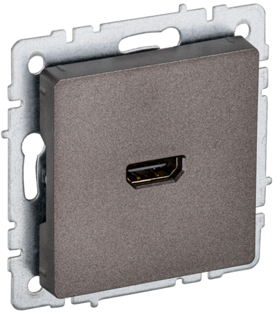 BRITE Розетка HDMI РHDMI-0-БрТБ темная бронза IEK