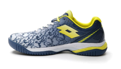 Женские кроссовки для падела Lotto Superrapida 200 III W — all white/acid yellow/dark denim