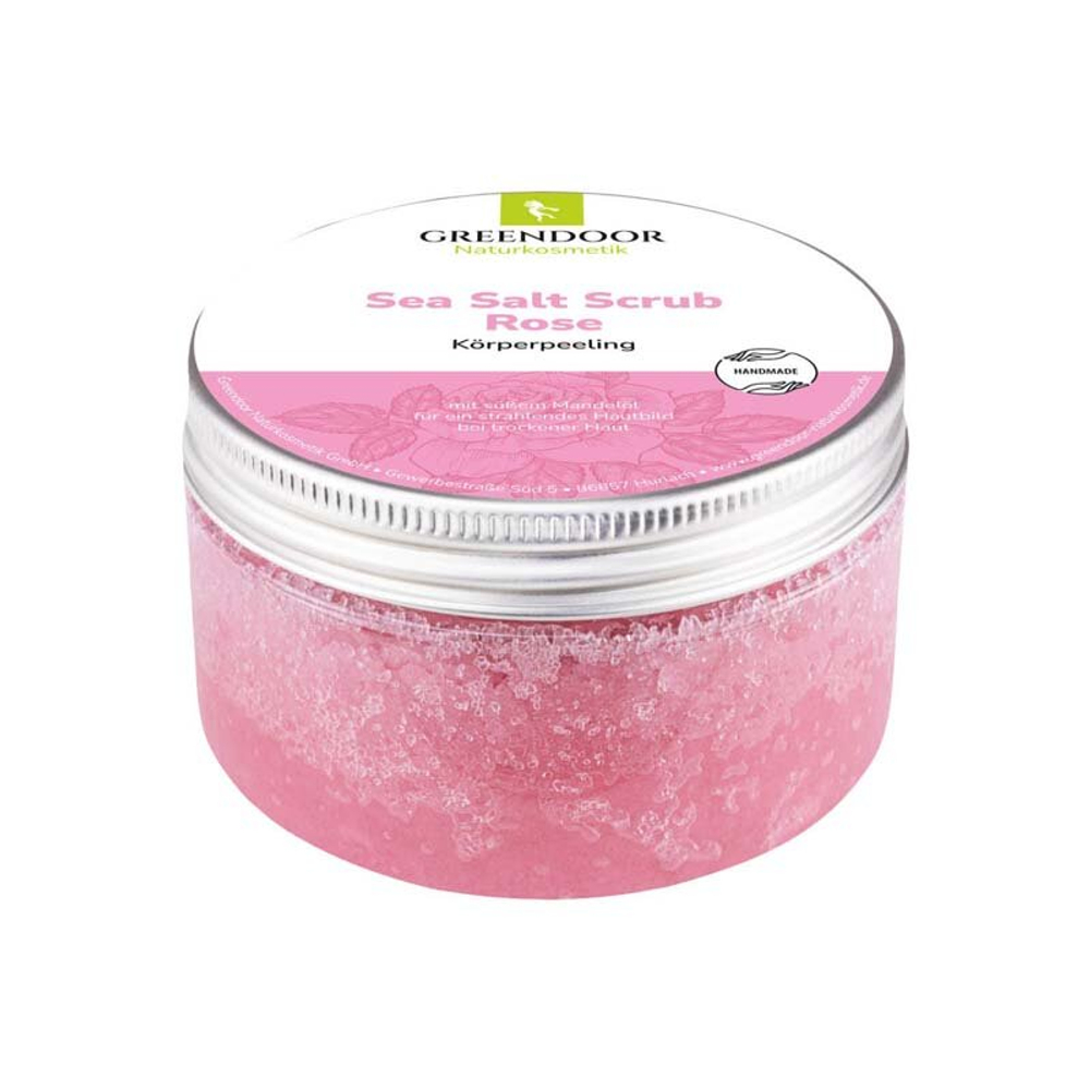 Скраб для тела с морской солью - Розовый Greendoor Naturkosmetik, 280 гр