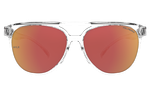 Спортивные очки HILX Valkyrie Shiny Crystal / Red Mirror Polarized Lens