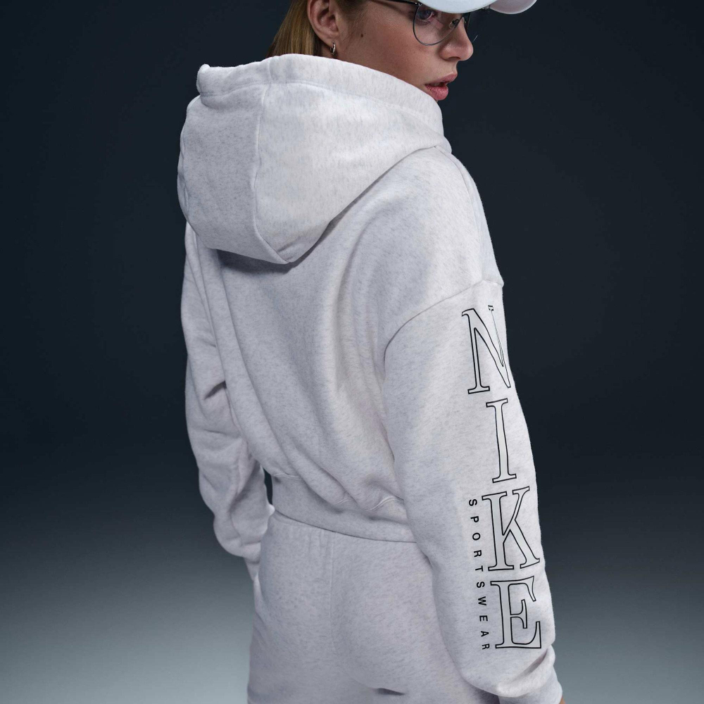 Толстовка женская NIKE W NSW CLUB FLC OS GX CRP HDY
