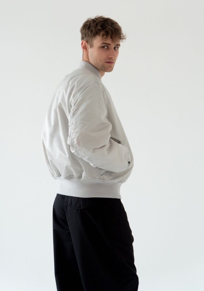 Куртка бомбер Alpha Industries MA-1 Light Grey