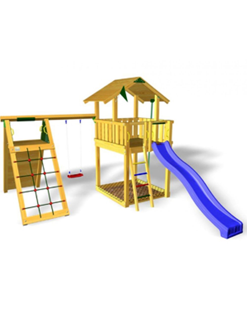 Детский городок Jungle Gym Chalet + ClimbModule Xtra