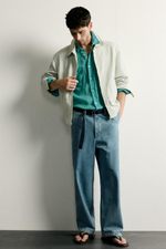 КУРТКА REGULAR FIT ИЗ ВАРЕНОГО ХЛОПКА — ZARA