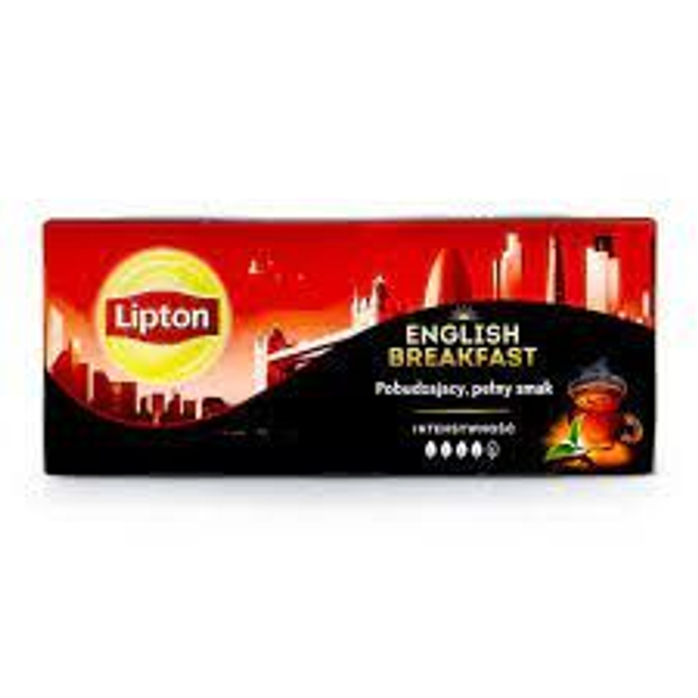 Чай черный Lipton English Breakfast 25 пакетиков по 2 г, 50 г (из Финляндии)