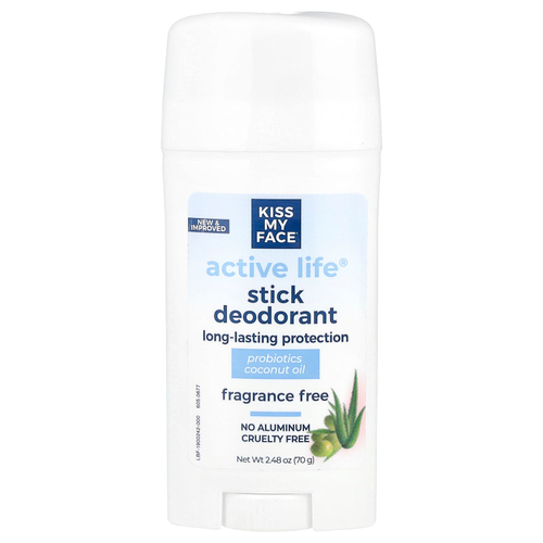 Kiss My Face, Active Life®, дезодорант-стик, без отдушек, 70 г (2,48 унции)