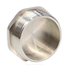 Заглушка латунь никель Ду 40 (1 1/2") НР VALFEX VF.583.N.112