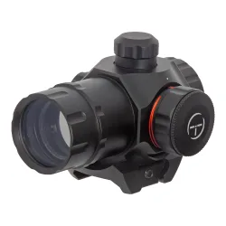 Коллиматор Target Optic 1x21, Weaver, зелёная/красная марка, точка 2 MOA - вид сбоку в три четверти