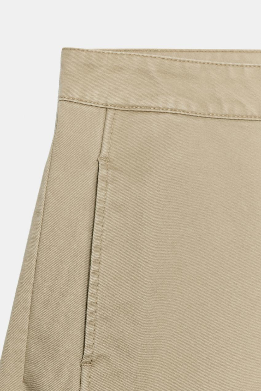 ZARA ОБЪЕМНЫЕ БРЮКИ-КЮЛОТЫ, ПЕСОЧНЫЙ
