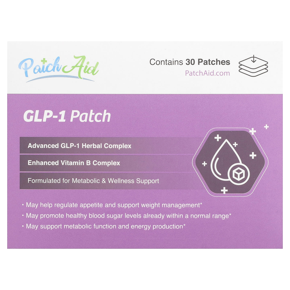 PatchAid, GLP-1, патч, 30 патчей