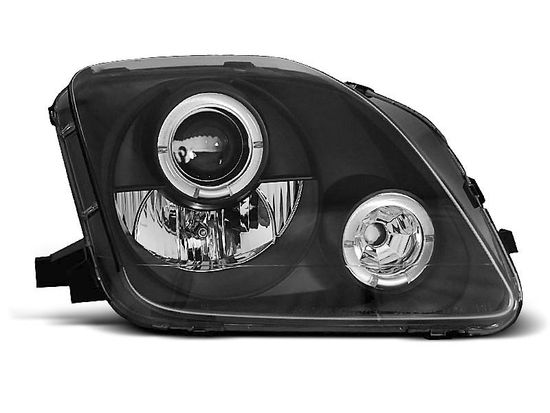 Передние фары Honda Prelude 5 angel eyes black