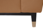 Диван Garda Decor Сиена (Siena) трехм.без мех.,велюр коричневый Colt004 228*92*92 см