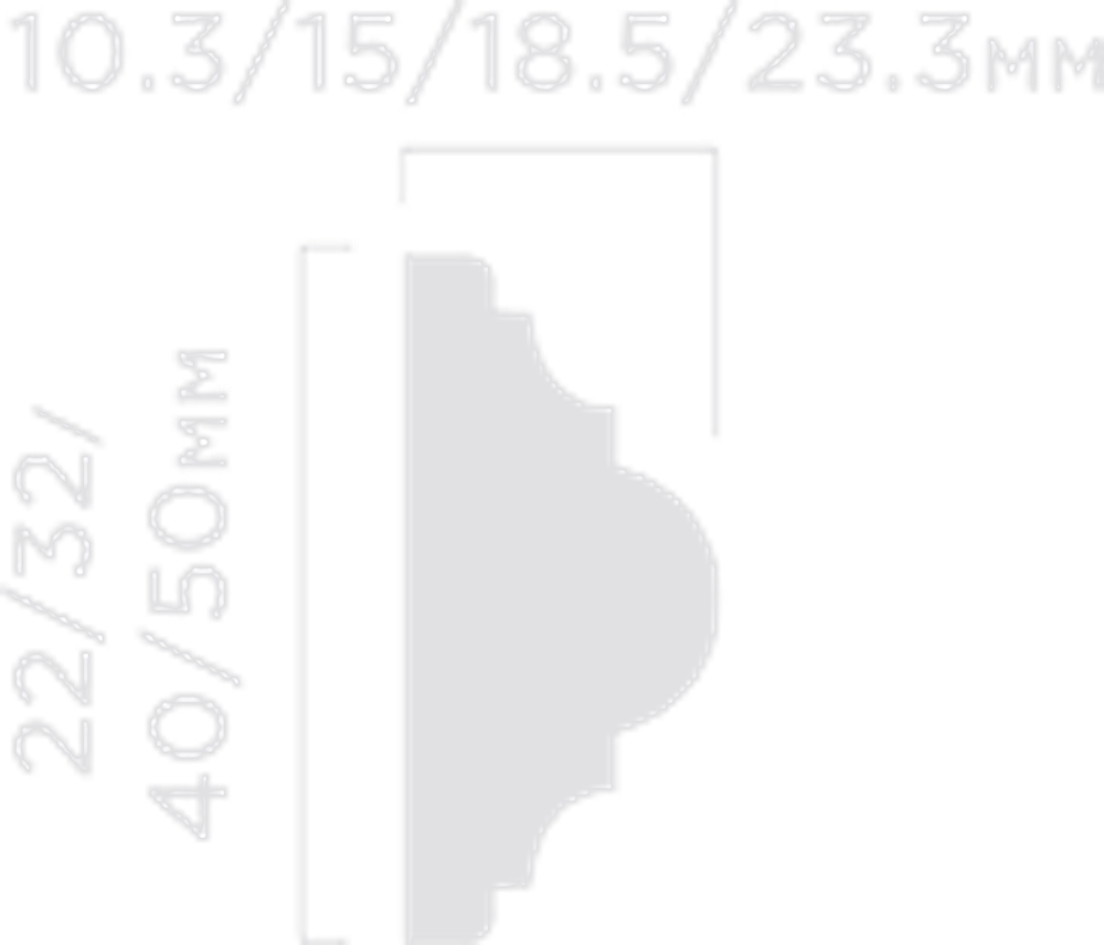 Молдинг HiWood, 40x18,5 мм