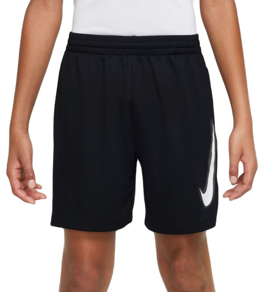 Шорты для мальчика теннисные Nike Dri-Fit Multi+ Graphic Training Shorts - черный