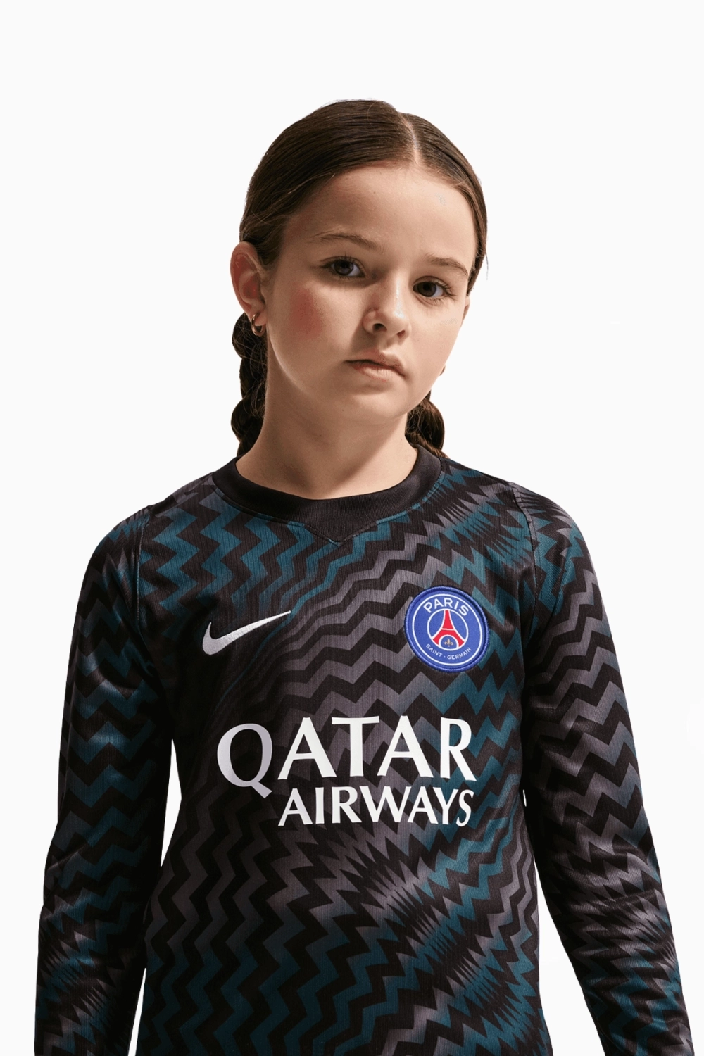 Футболка с длинными рукавами Nike PSG 26/27 Goalkeeper Stadium Junior - черный