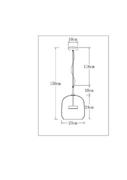 Подвесной светильник 12W 4000К A2404SP-23SM медь/серый Padova Arte Lamp