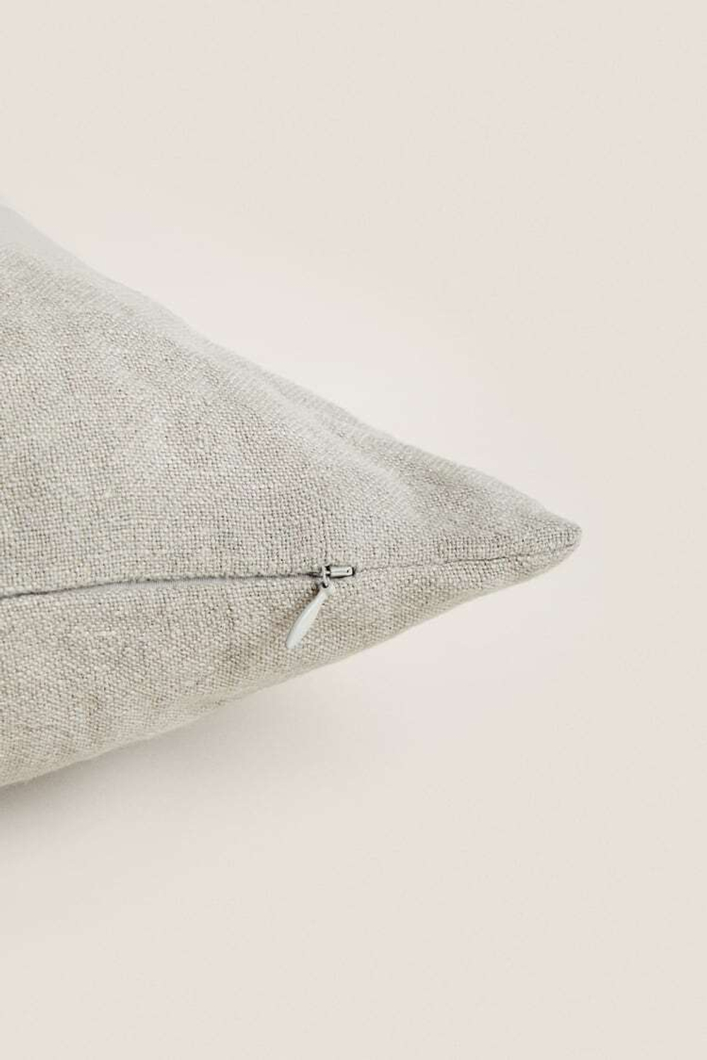 ZARA HOME ЛЬНЯНОЙ ЧЕХОЛ ДЛЯ ДЕКОРАТИВНОЙ ПОДУШКИ XXL, СВЕТЛО-ЗЕЛЕНЫЙ