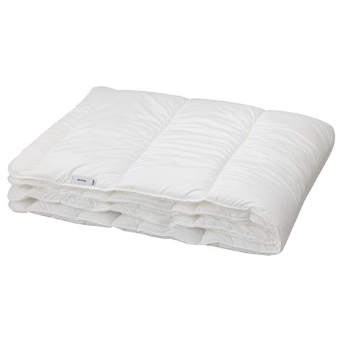 Полутороспальное одеяло IKEA SAFFEROT (СЭФФЕРОТ), Стеганое, Всесезонное, Летнее, Белый, 150х200 см