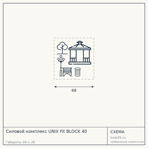 Силовой комплекс UNIX Fit BLOCK 40 — от 20 000 ₽