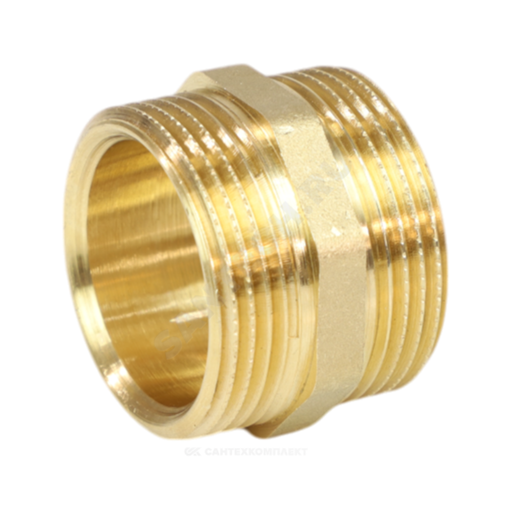 Ниппель латунь Ду 15 (1/2") НР LD LD.65.501.15
