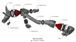 Система холодного впуска Eventuri BMW G8x M2/M3/M4 Black Carbon Intake System - V2 - Gloss