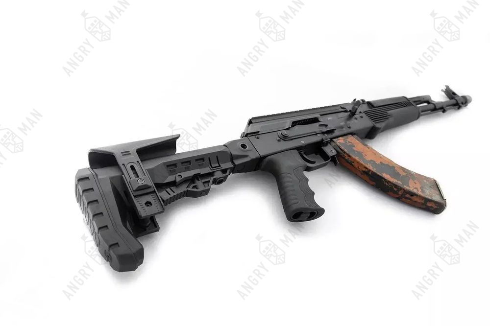 Телескопический приклад Атом с подщечником, К.Арма / K.Arma