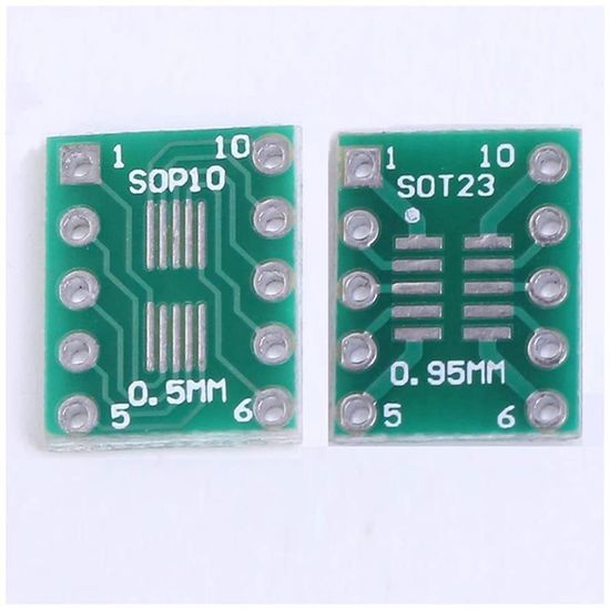 Печатная плата SOT23 MSOP10 UMAX DIP10 0.5mm/0.95mm
