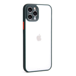 Чехол для iPhone 12 Pro, прозрачный, матовый, 0,5 мм, 012507 Зеленый