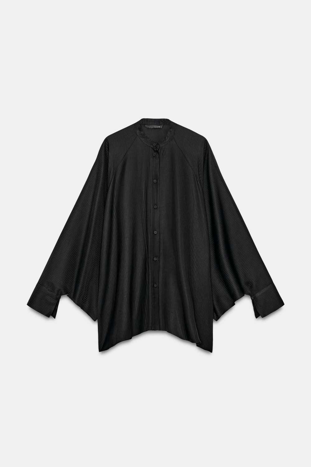 ZARA РУБАШКА С ПОЯСОМ — ZW COLLECTION, ЧЕРНЫЙ
