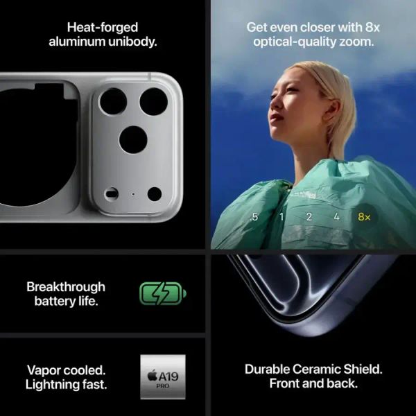 Смартфон Apple iPhone 17 Pro 256 ГБ (nano-SIM и eSIM), Оранжевый | Cosmic Orange
