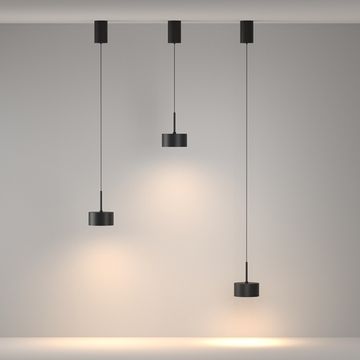 Подвесной светодиодный светильник 12W 3000К P102PL-12W3K-B чёрный Glare Maytoni
