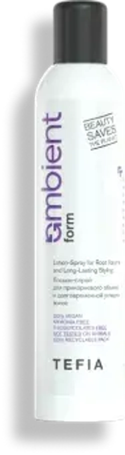 Лосьон-спрей для прикорневого объема и долговременной укладки волос Tefia Ambient Form Lotion-Spray for Root Volume and Long-Lasting Styling, 250 мл