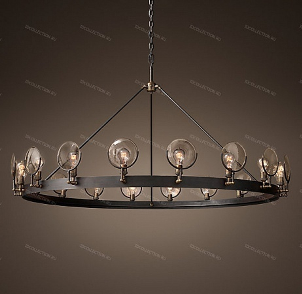 Люстра GASLIGHT LENS Restoration Hardware 68450903