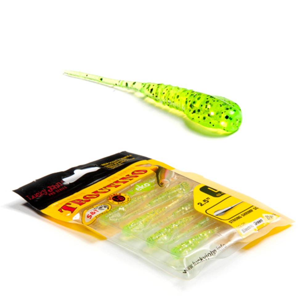 Твистеры съедобные LJ Pro Series TROUTINO 2.5in (06.30)/037 8шт.
