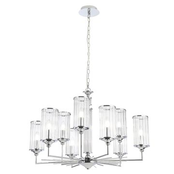 Подвесная  люстра E14 Gloria SP9 Chrome хром Crystal Lux