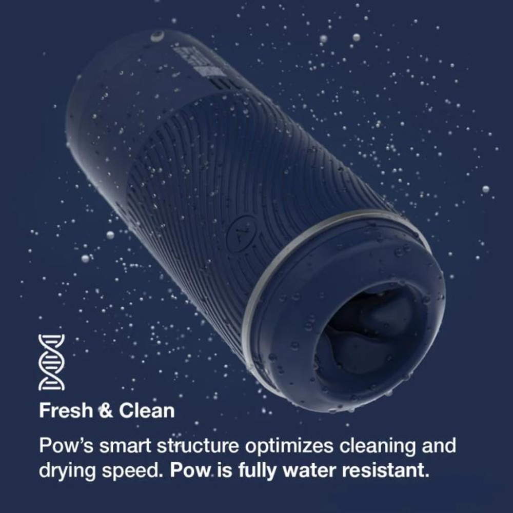 Синий мастурбатор с контролем всасывания Arcwave Pow Stroker (Цвет: синий)