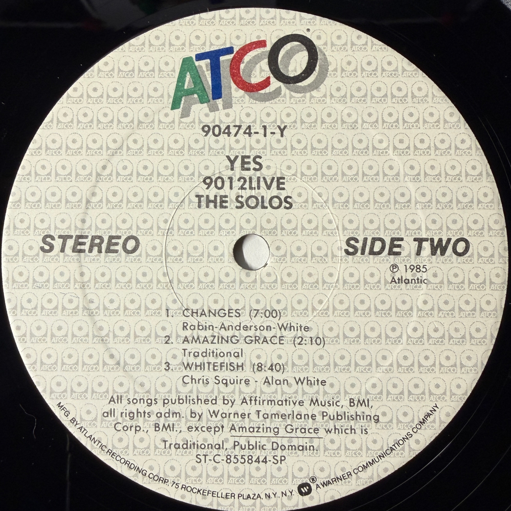 Виниловая пластинка Yes ‎– 9012Live - The Solos LP