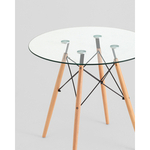 Стол Eames DSW NEW D80 стеклянный