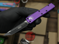 Нож Microtech UTX-85 A+++ Tanto T/E PURPLE - фиолетовая рукоять, черный клинок