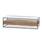 ТВ-консоль Sherwood 150х40 см, шпон ореха, стекло