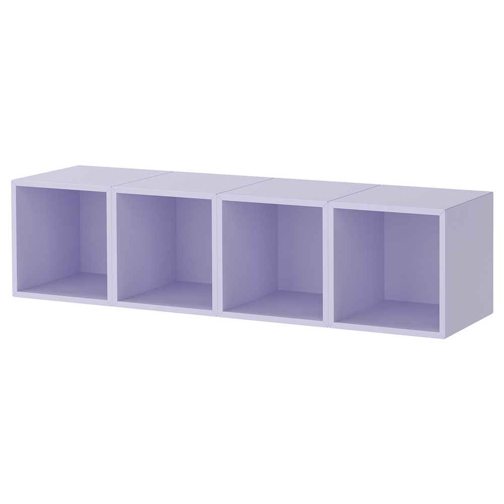 IKEA EKET  (ИКЕА ЕКЕТ)  -  Комбинация навесных шкафов - бледно-фиолетовый 140x35x35 см